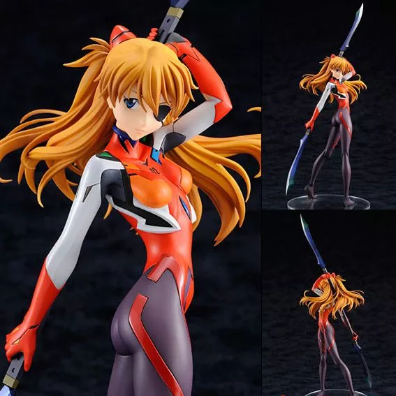 Action Figure Anime EVA Neon Genesis Evangelion Soryu Asuka Langley 28cm