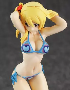 Action Figure Anime Fairy Tail Lucy Heartphilia Swimsuit 19cm