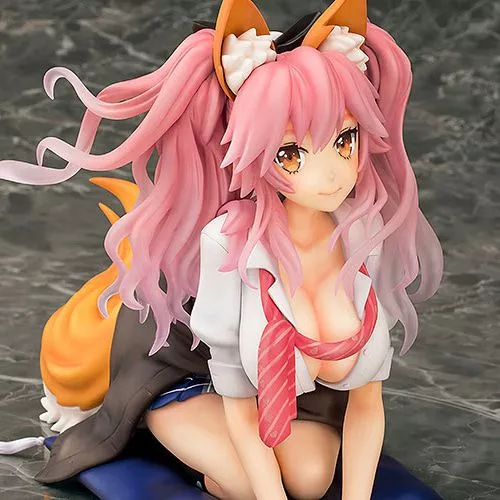 Action Figure Anime Fate Grand Order Caster Tamamo no Mae Fox School Girl Version 14cm