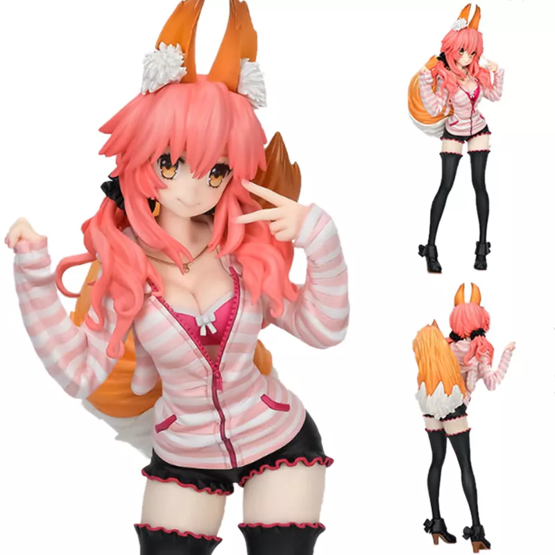 action figure anime fate stay night extella 10 ccc caster tamamo 25cm Action Figure 20cm anime Fate Stay Night Extra vermelho sabre nero claudius césar augustus germânico anime figuras de ação pvc brinquedos