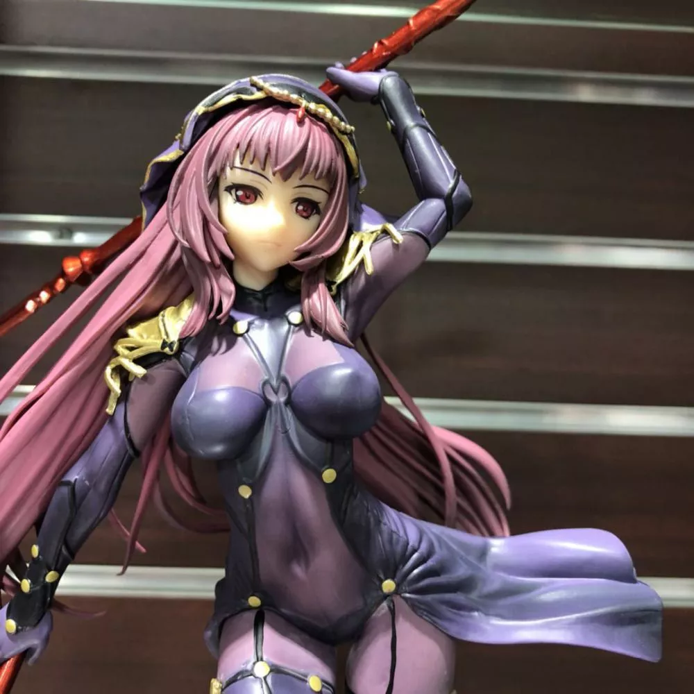 action figure anime fate stay night fate grande order lancer scathach 25cm Action Figure Fate grand order lancer scathach 743 # novo anime dos desenhos animados figura de ação pvc brinquedos coleção figuras para amigos presentes