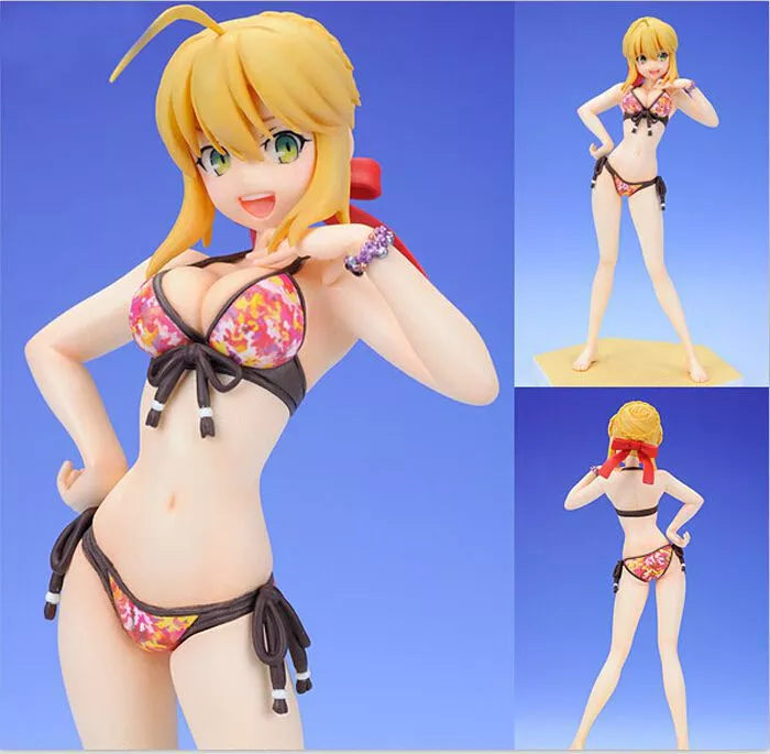 action figure anime fate stay night saber lily 16cm 78 Action Figure Fate/stay night saber altere lingerie ver. Figura de ação pvc brinquedos sabre alter lingerie anime sexy menina figura modelo boneca brinquedo 24cm