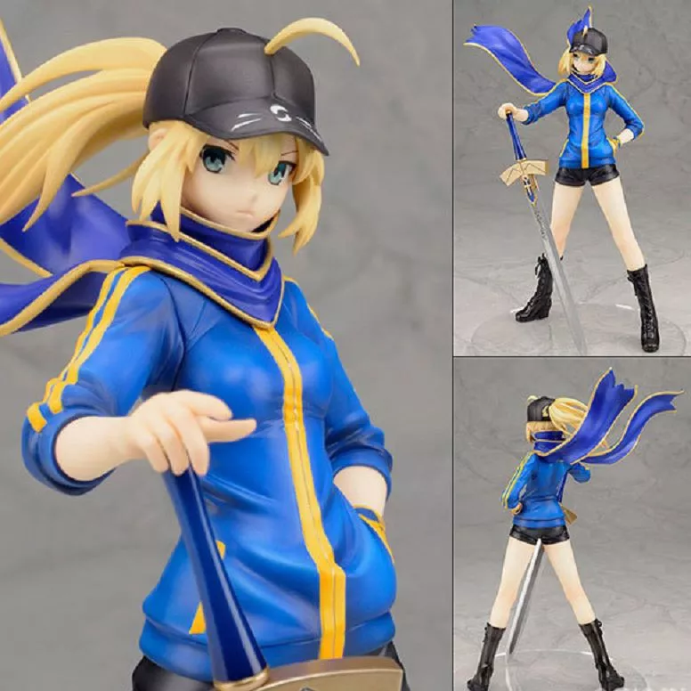 Action Figure Anime Fate Zero Fate Stay Night Blue Saber 15cm