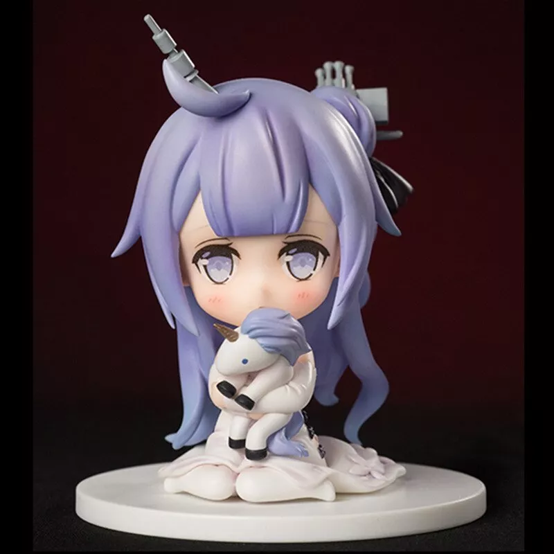 Action Figure Anime Game Azur Lane Figure Cute Q Version Unicorn and Hamman 10cm anime jogo azur lane figura bonito q versão unicórnio e hamman figura de ação pvc collectible modelo brinquedos boneca presentes para crianças
