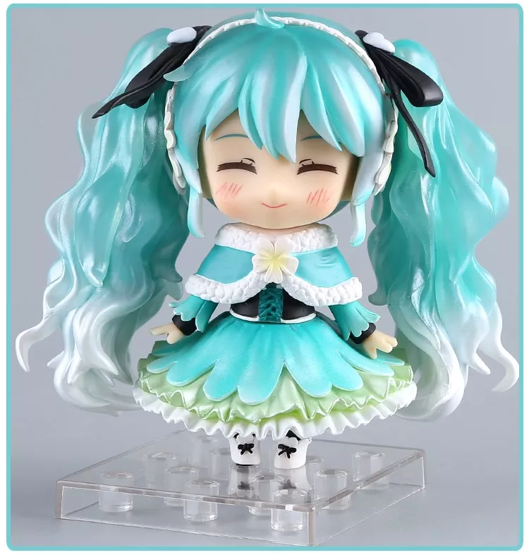 action figure anime hatsune miku figura de acao neve miku 047 bonito ver. Roupa gato cachorro luxo bonito roupas para cães engrossar quente roupas para cães de estimação arco camisola de algodão inverno macio para pequenos cães médio casaco XS-2XL