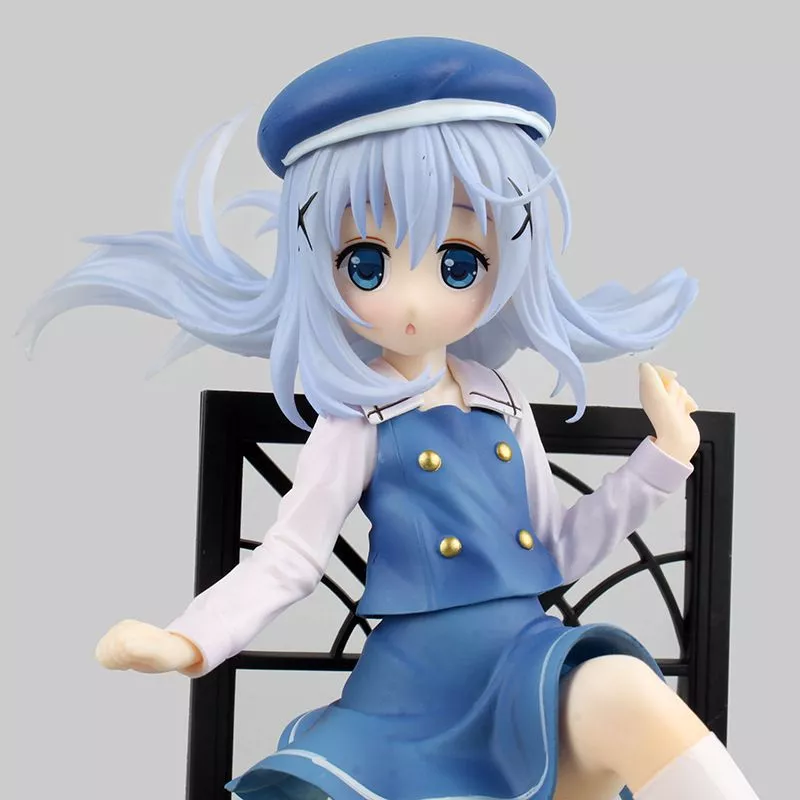 Action Figure Anime Is the Order a Rabbit? Chino Kafū 17cm