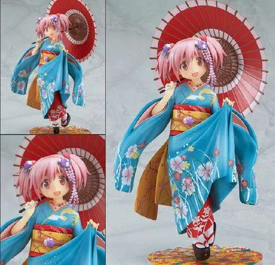 action figure anime madoka magic puella kaname madoka maiko ver 1 8 23cm Action Figure Anime Magi Madoka Magica Puella 30cm