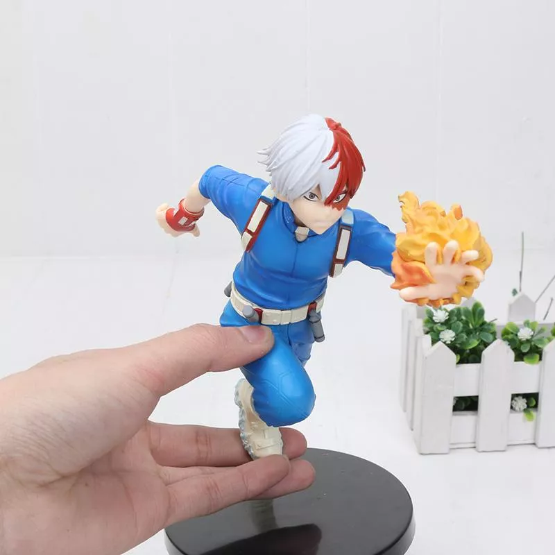 action figure anime my hero academia todoroki shouto 2 Camiseta My Hero Academia Boku No Uniforme Midoriya Izuku Preto Anime