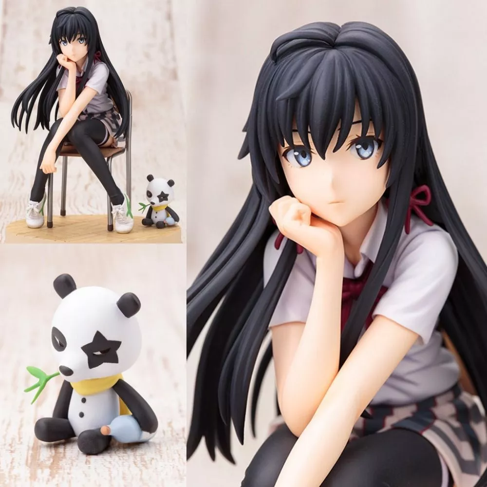 action figure anime my teen romantic comedy snafu yukinoshita yukino 14cm Pantufa Adulto 134 Urso Marrom Fechado