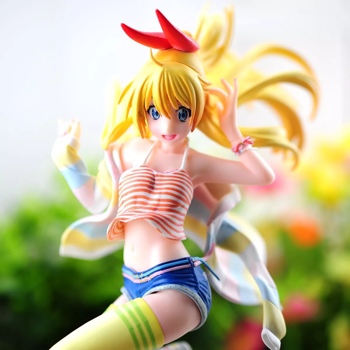 action figure anime nisekoi kirisaki chitoge 23cm lazied populares mobile