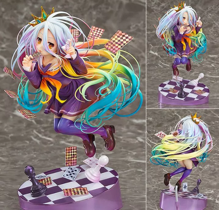 action figure anime no game no life shiro game of life 19cm Bolsa 29cm saco de pelúcia brinquedo grande capacidade mochila kuromied lolied shouder saco boneca adorável pingente bolsa brinquedo presente da namorada