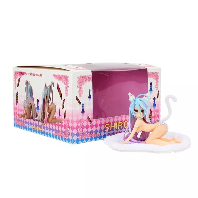 Action Figure Anime No Game No Life Shiro Gato 7cm