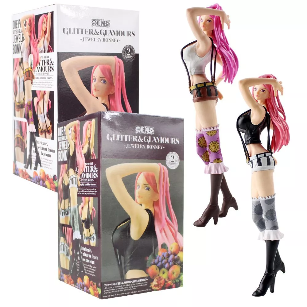 Action Figure Anime One Piece 25cm 2 estilo de jóias bonney sexy menina pvc figura coleção modelo brinquedos