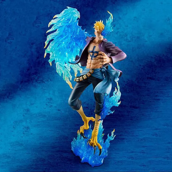 action figure anime one piece marco o phoenix 25cm Meia Unicórnio Arco Íris #04