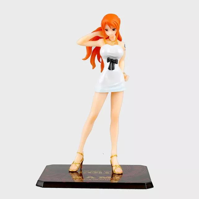 action figure anime one piece nami figuarts zero film gold 15cm Bonito Strass Colar do Gato Para Mulheres Gold Filled Esmalte Cristal Camisola Longa Cadeia de Colares Pingentes de Presente de Natal Para A Menina