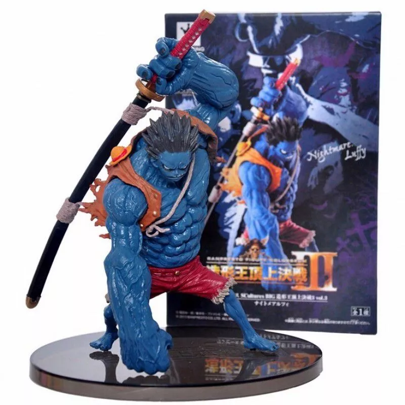 Action Figure Anime One Piece Nightmare Luffy Zero Novo Mundo 15cm
