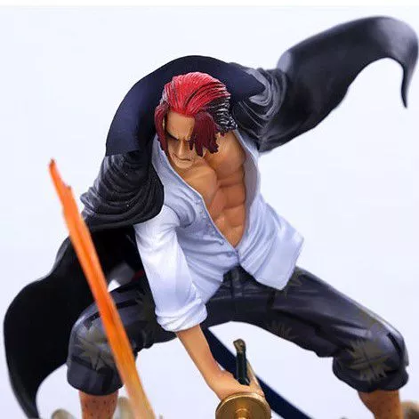 action figure anime one piece red haired shanks 19cm Action Figure Anime One Piece Roronoa Zoro 15cm