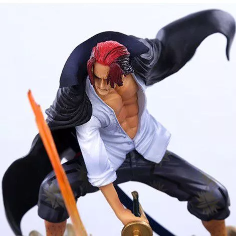 action figure anime one piece red haired shanks 19cm Gothic lolita halloween crânio bat blavk asas hairpin cosplay menina acessórios de cabelo clipe de cabelo