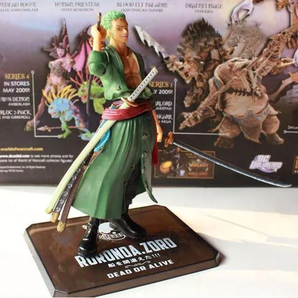Action Figure Anime One Piece Roronoa Zoro 15cm