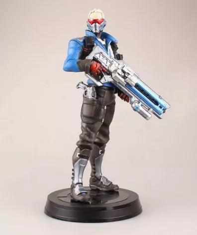 action figure anime overwatch soldado 76 31cm Colar prata cor colar para mulheres bonito peixe e peixe gancho colar corrente jóias S-N376