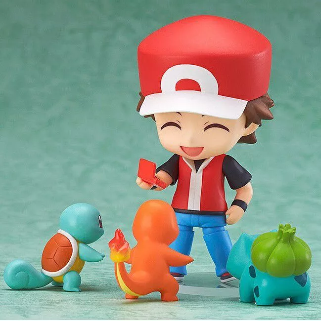 action figure anime pokemon red bulbasaur charmander 10cm Pelúcia Anime Pokemon Psyduck 15cm