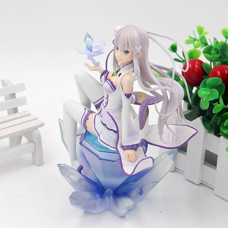 action figure anime rezero kara hajimeru isekai seikatsu emilia 18cm Pelúcia Re Zero Life in Another World Emilia Anime 42cm