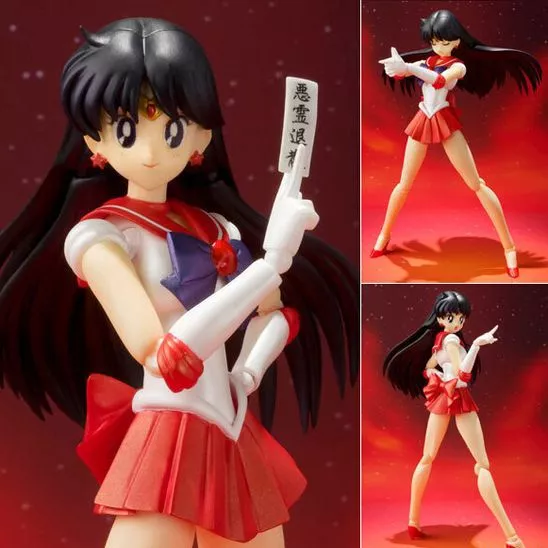 action figure anime sailor moon hino rei 15cm Action Figure Anime Sailor Moon Chibiusa & Helios 15cm