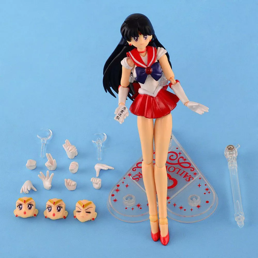 Action Figure Anime Sailor Moon Sailor Marte 14cm