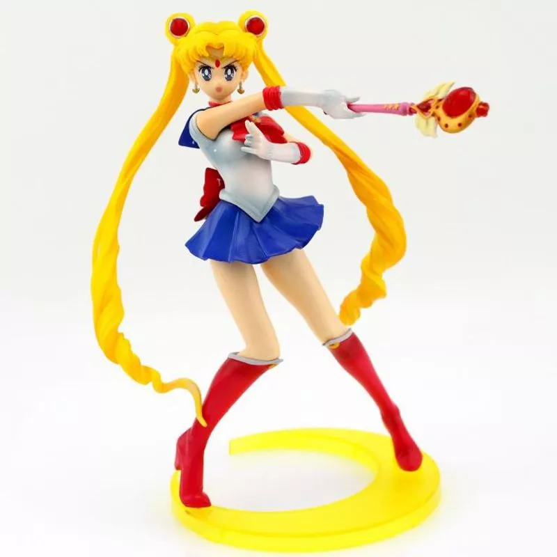 action figure anime sailor moon tsukino usagi 20th anniversary 21cm Action Figure Anime Sailor Moon Sailor Mercury Mizuno Ami 20th Anniversary 19cm
