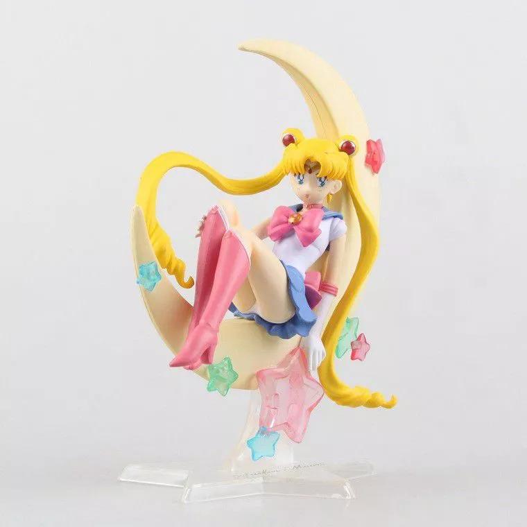 Action Figure Anime Sailor Moon Tsukino Usagi Kino Makoto 14cm