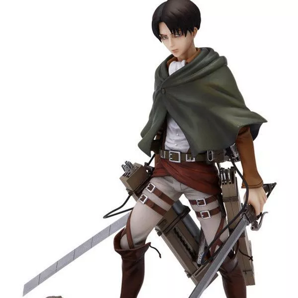 action figure anime shingeki no kyojin attack on titan levi rivaille 25cm 55 Jaqueta Frio Anime Attack on Titan Eren Mikasa Levi A