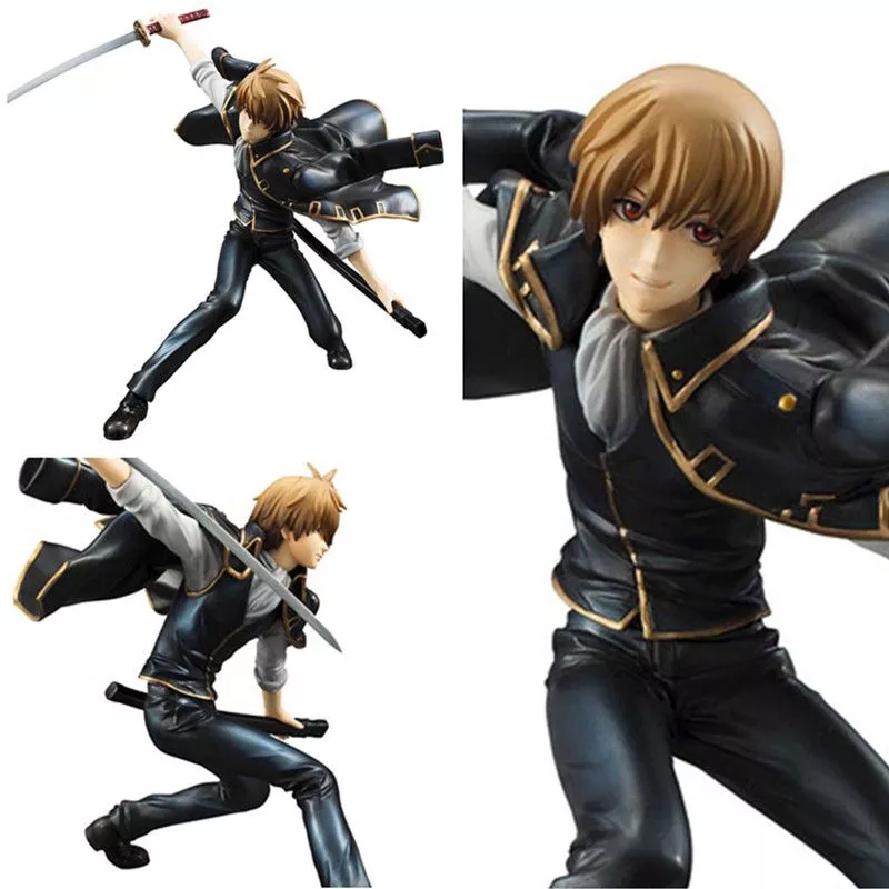 action figure anime soul silver gintama sougo okita 28cm Pelúcia 28cm marvel macio recheado super herói capitão américa homem de ferro spiderman brinquedos de pelúcia os vingadores filme bonecas para crianças brinquedo de aniversário