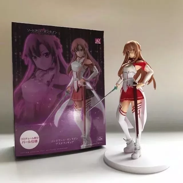 action figure anime sword art online 18cm yuuki asuna pvc action figures collectible Luminária Anime Sword Art Online logotipo luz da noite led para o quarto criança decoração nightlight kirigaya kazuto figura lâmpada de mesa 3d sao presente