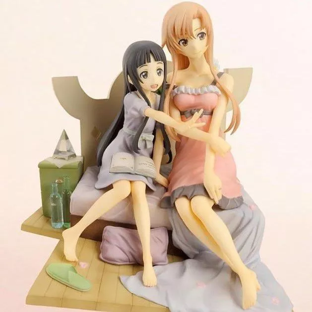 Action Figure Anime Sword Art Online Asuna & Yui 25cm