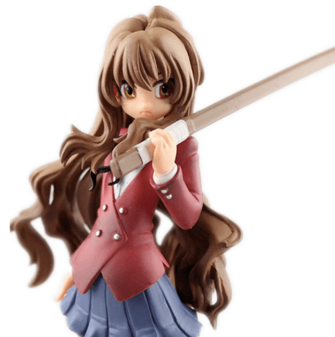 action figure anime toradora tiger x dragon aisaka taiga school uniform 1 8 17cm Action Figure Anime One Piece Monkey D Luffy 17cm