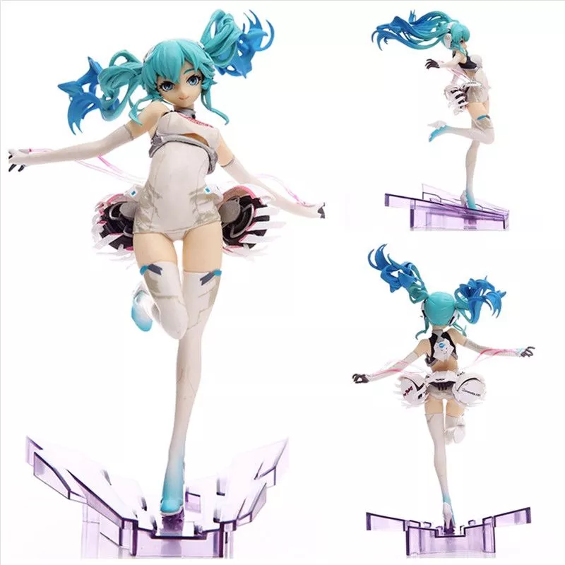 Action Figure Anime Vocaloid Hatsune Miku Racing Miku 22cm 30