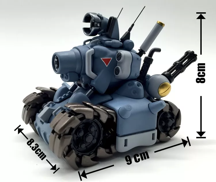 Action Figure Blue Metal Slug Assemble Tankette Collectors 8cm