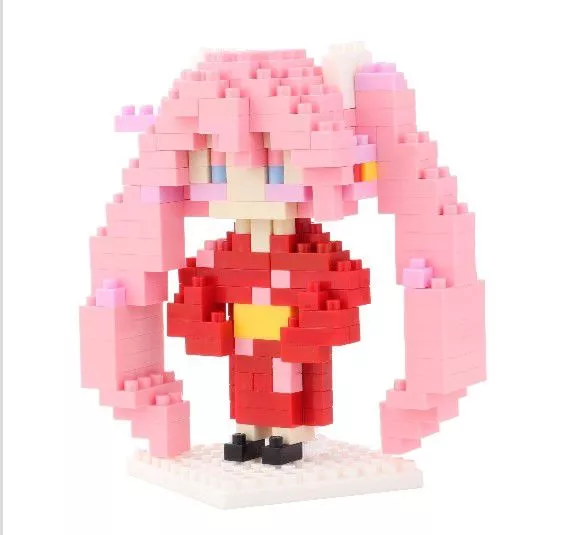 action figure building blocks anime vocaloid hatsune miku 004 10cm Action Figure Building Blocks Os Simpsons Bart 200 peças