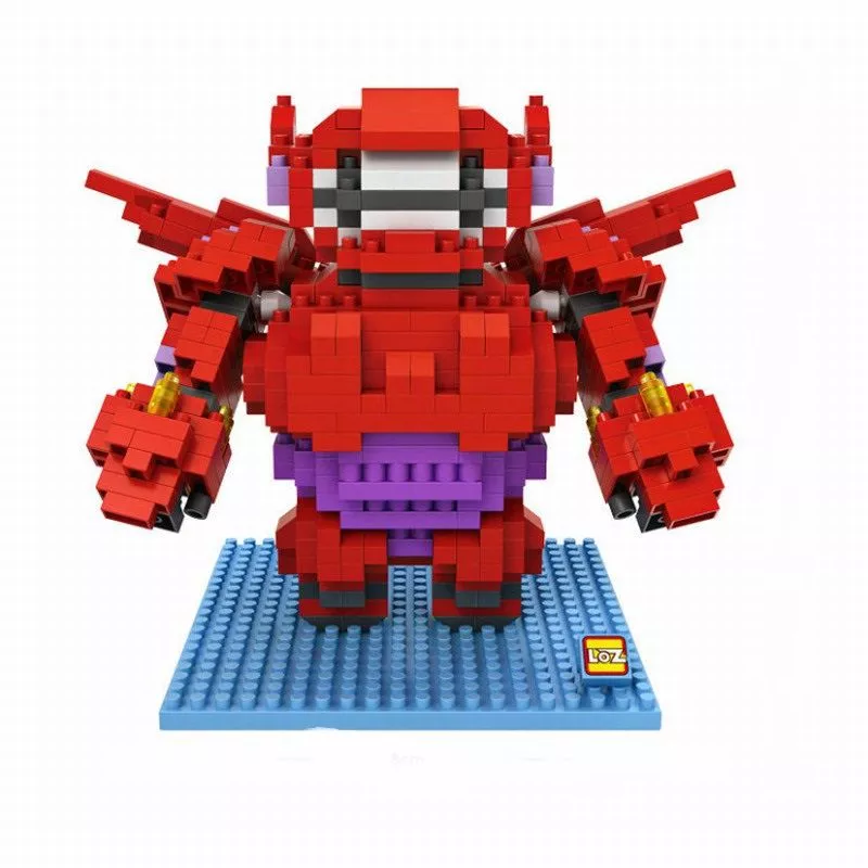 action figure building blocks dinsey marvel big hero 6 baymax 10cm Action Figure Building Blocks Os Simpsons Bart 200 peças