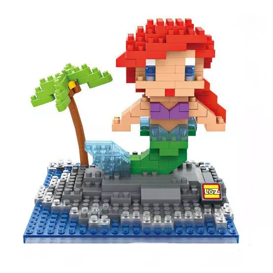 action figure building blocks disney a pequena sereia ariel 8cm Pulseira Bracelete A Pequena Sereia Part Of Your World