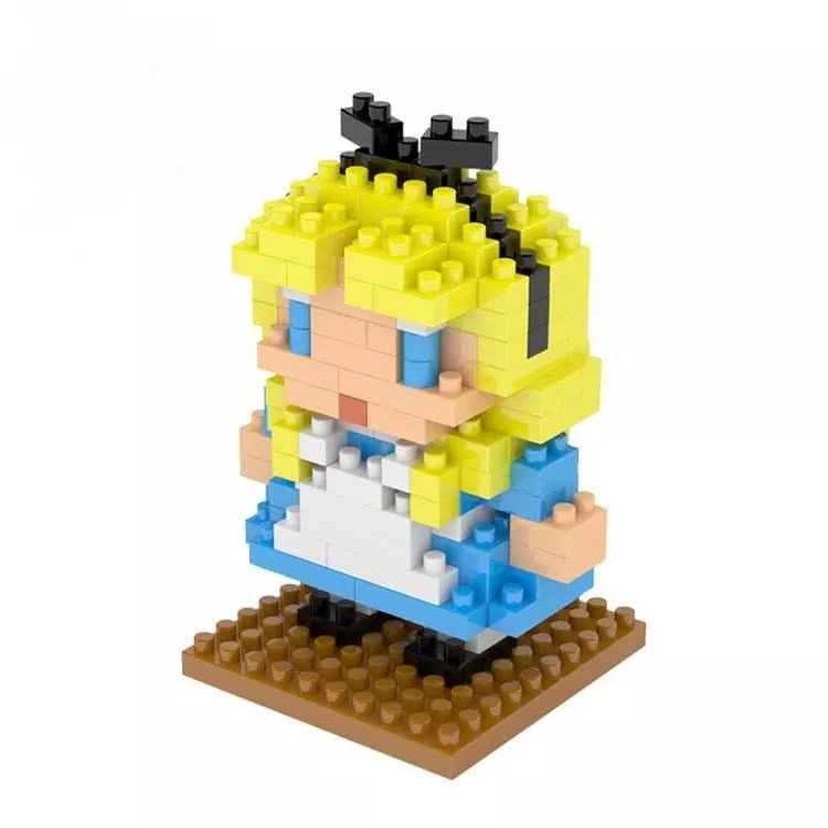 action figure building blocks disney alice no pais das maravilhas 8cm Colar Alice in Wonderland Eat Me Alice no País das maravilhas coma