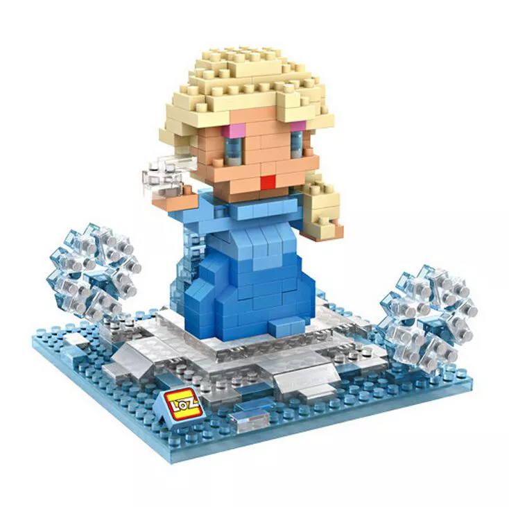 action figure building blocks disney frozen elsa 8cm Action Figure Building Blocks Anime Vocaloid Hatsune Miku #001 10cm