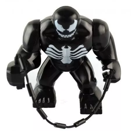 action figure building blocks homem aranha venom 2015 montar 1 12 5cm Plug Anti-Poeira Black Ninja