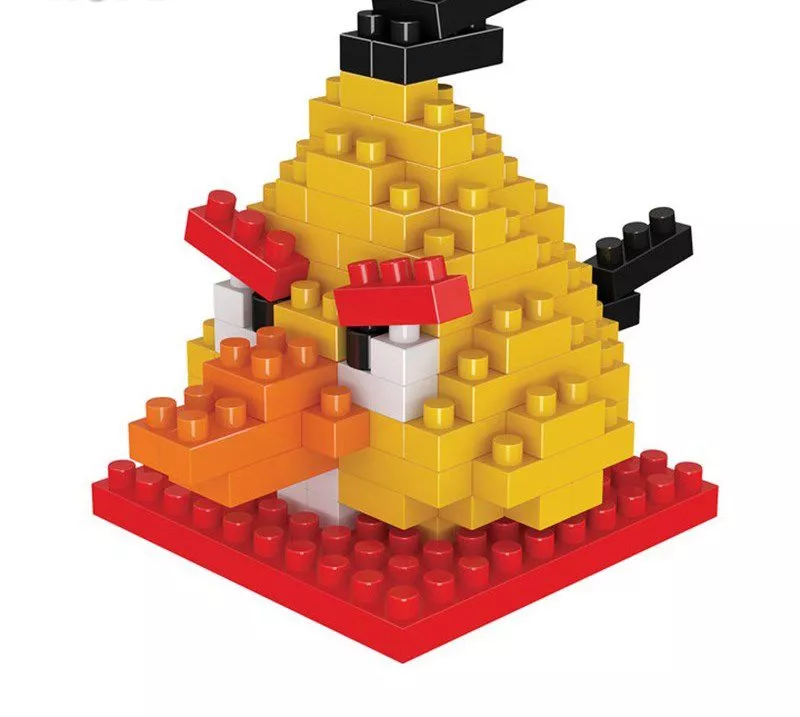 action figure building blocks jogo angry birds yellow bird 110 pecas Action Figure Building Blocks Jogo Angry Birds Yellow Bird 110 peças