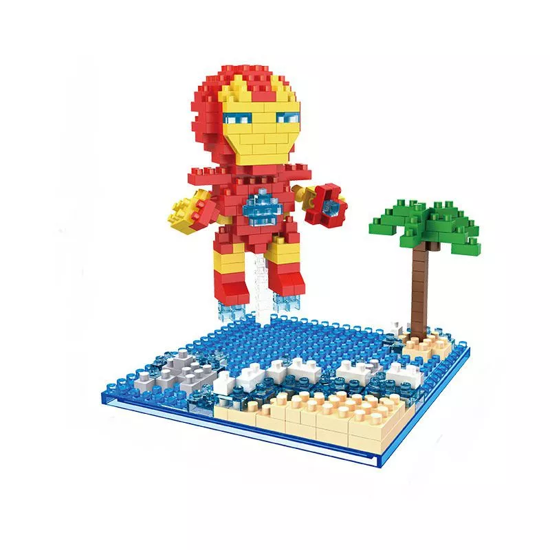 action figure building blocks marvel iron man 10cm Action Figure Building Blocks Anime Vocaloid Hatsune Miku #001 10cm