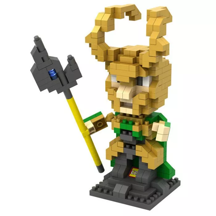 Action Figure Building Blocks Marvel Loki 10cm