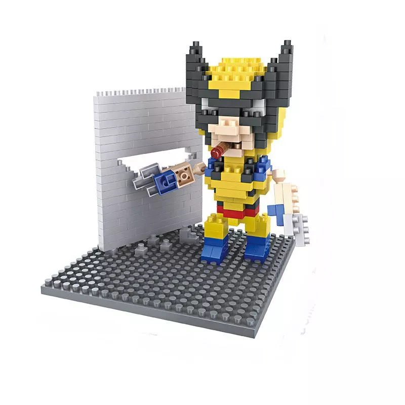 Action Figure Building Blocks Marvel X-Men Wolverine 10cm