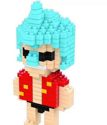 Action Figure Building Blocks One Piece Franky 10cm