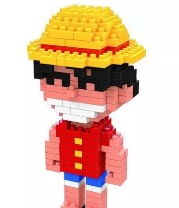 Action Figure Building Blocks One Piece Luffy 10cm
