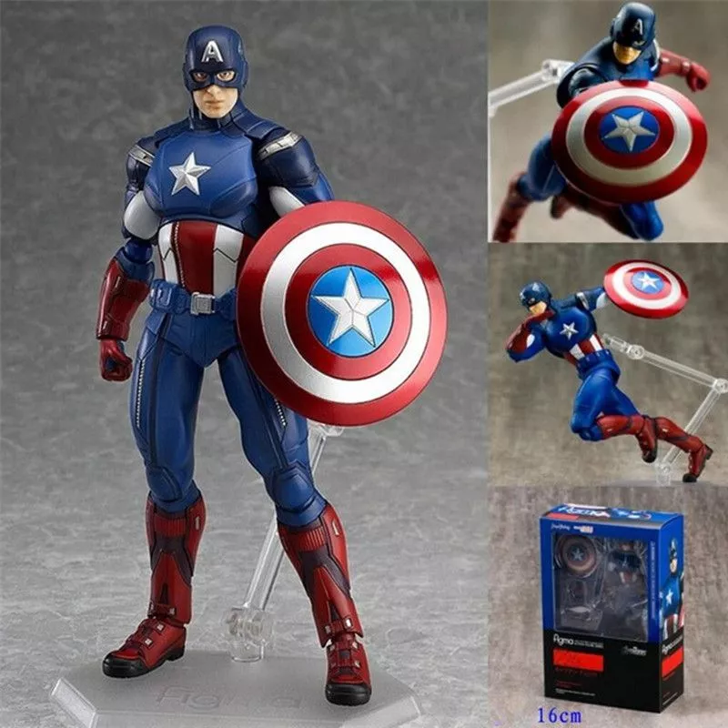 Action Figure Capitão América Guerra Civil 16cm